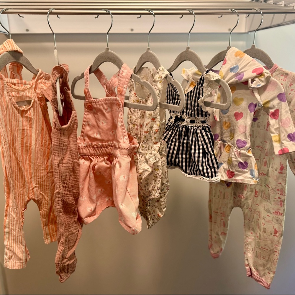 20+ Curated Spring/Summer Baby Girl Bundle | 0–6M | Premium Brands